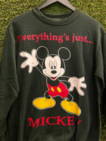 Vintage Everything’s Just Mickey Sweatshirt Mickey Unlimited Sz S