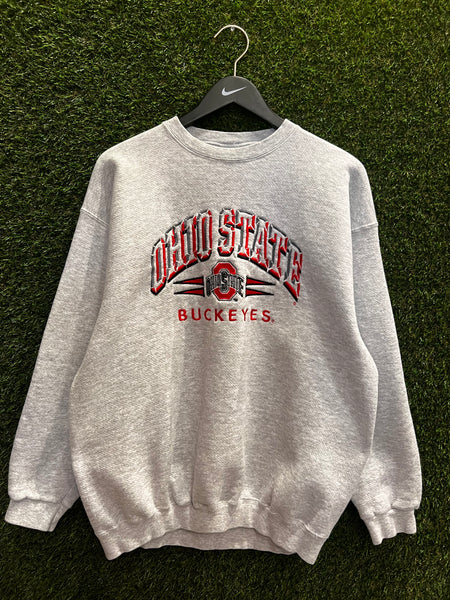 Vintage Ohio State Buckeyes Sweatshirt Embroidered Sz L