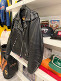 Vintage Harley-Davidson Black Leather Biker Motorcycle Moto Jacket Sz M Made in USA