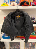 Vintage Harley-Davidson Black Leather Biker Motorcycle Moto Jacket Sz M Made in USA