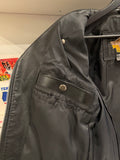 Vintage Harley-Davidson Black Leather Biker Motorcycle Moto Jacket Sz M Made in USA