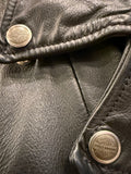 Vintage Harley-Davidson Black Leather Biker Motorcycle Moto Jacket Sz M Made in USA