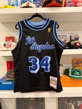 Shaquille O’Neal Los Angeles Lakers #34 HWC Swingman Mitchell & Ness NBA Reload Jersey Sz M