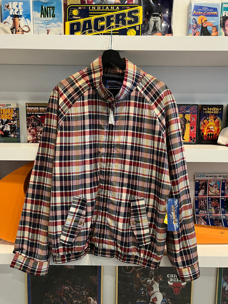 NWT Vintage Pendleton Plaid Harrington Cotton Windbreaker Jacket Sz L