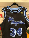Shaquille O’Neal Los Angeles Lakers #34 HWC Swingman Mitchell & Ness NBA Reload Jersey Sz M