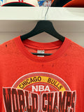 Vintage 1991 Chicago Bulls NBA World Champs T-Shirt Sz XL Made in USA