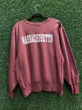 Vintage UMASS University of Massachusetts Champion Reverse Weave Sweatshirt Sz XL