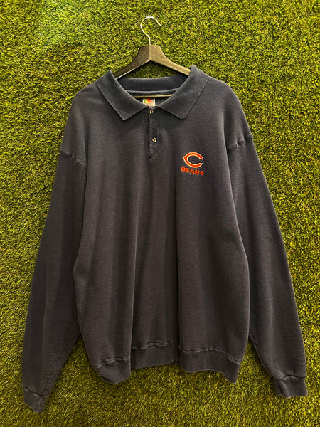 Chicago Bears Polo Sweatshirt Sz XL