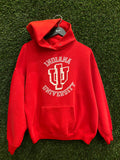 Vintage IU Indiana University Hoodie Sz L Made in USA