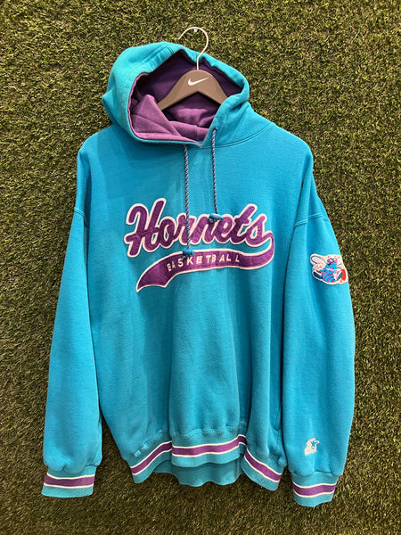 Vintage Charlotte Hornets Basketball Starter Hoodie Sz XL