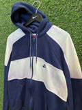 Vintage Nike Blue & White Zipped up Hoodie Sz L