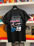 Vintage Jeff Burton The Power Roush Racing NASCAR T-Shirt Sz M Front & Back Graphics Made in USA