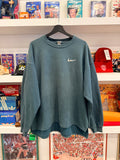 Vintage Nike Air Swoosh Green Sweatshirt Sz XL Made in USA