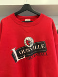Vintage University of Louisville Cardinals Volleyball Sweatshirt Sz XXL