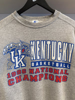 Vintage UK Kentucky Basketball 1996 Champions Starter Sweatshirt Sz L Made in USA