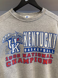 Vintage UK Kentucky Basketball 1996 Champions Starter Sweatshirt Sz L Made in USA