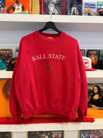 Ball State Cardinals Embroidered Sweatshirt Sz M