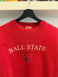 Ball State Cardinals Embroidered Sweatshirt Sz M