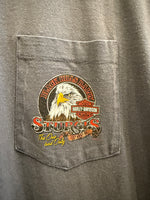 2006 Black Hills Harley-Davidson Rapid City SD Home of the Sturgis Rally Pocket T-Shirt Sz XXL Made in USA