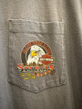 2006 Black Hills Harley-Davidson Rapid City SD Home of the Sturgis Rally Pocket T-Shirt Sz XXL Made in USA