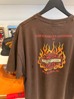 Cox’s Harley-Davidson Rock Hill SC Pin Up Girl Sailor T-Shirt Sz XL