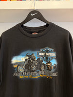 F.X. Caprara Harley-Davidson Adam’s Center NY American by Birth Rebel by Choice T-Shirt Sz XL