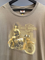 F&S Harley-Davidson Dayton Ohio Pin Up T-Shirt Sz XL