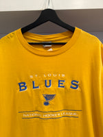 Vintage St. Louis Blues Hockey NHL Embroidered T-Shirt Sz XL