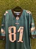 Vintage Terrell Owens #81 Philadelphia Eagles Reebok Jersey Sz L