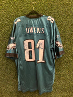 Vintage Terrell Owens #81 Philadelphia Eagles Reebok Jersey Sz L