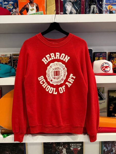 Vintage IU Indiana University Herron School of Art Sweatshirt Sz M Made in USA