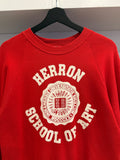 Vintage IU Indiana University Herron School of Art Sweatshirt Sz M Made in USA