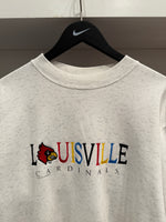Vintage University of Louisville Cardinals Embroidered Sweatshirt M