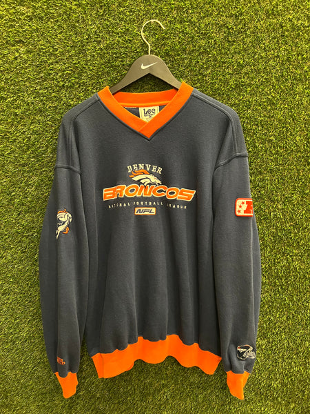 Denver Broncos Embroidered  Sweatshirt Sz XL