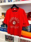 Vintage University of Louisville V-Neck T-Shirt Sz L