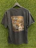 Vintage Star Wars Yoda Fear is the Path to the Dark Side Front & Back Graphics T-Shirt Sz L