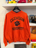 Vintage Clemson University Sweatshirt with Pockets Sz L Made in USA