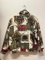 Vintage Fuda International Silk Windbreaker Jacket Sz L