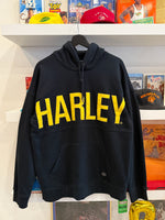 Harley- Davidson Black Embroidered Harley Burner Hoodie Sz M
