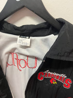 Vintage University of Louisville Cardinals Colorblock Windbreaker Jacket Sz M