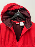 Red Nike 1/2 Zip Windbreaker Jacket Sz M
