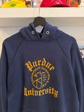 Vintage 70s Purdue University Seal Navy Blue Champion Hoodie Sz M Made in USA