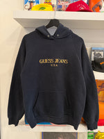 Vintage Guess Jeans Bootleg Embroidered Hoodie Sz M