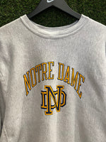 Vintage University of Notre Dame Champion Reverse Weave Sweatshirt Sz L