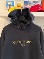 Vintage Guess Jeans Bootleg Embroidered Hoodie Sz M
