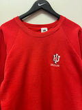 Vintage IU Indiana University Embroidered Sweatshirt Sz XL