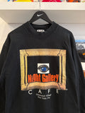 Vintage 90s Night Gallery Cafe Greenwich Village New York City For Connoisseurs of the Macabre Long Sleeve T-Shirt Sz L