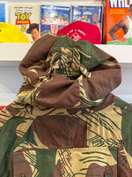 Camo Pullover Hooded Anorak Jacket Sz L