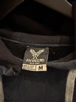 Avirex Black Embroidered Hoodie Sz M/L