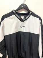 Vintage Nike Black & White Pullover Windbreaker Sz Kids 14-16/Adult S